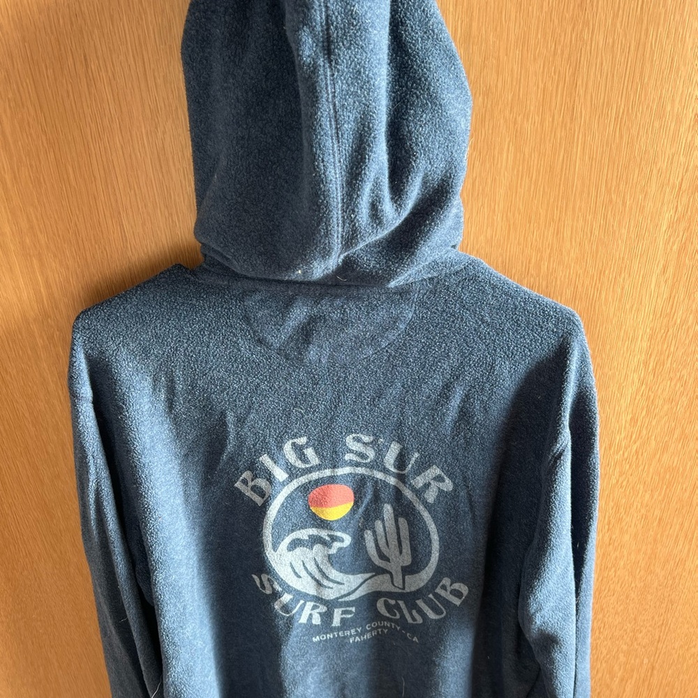 Faherty Black Graphic Hoodie